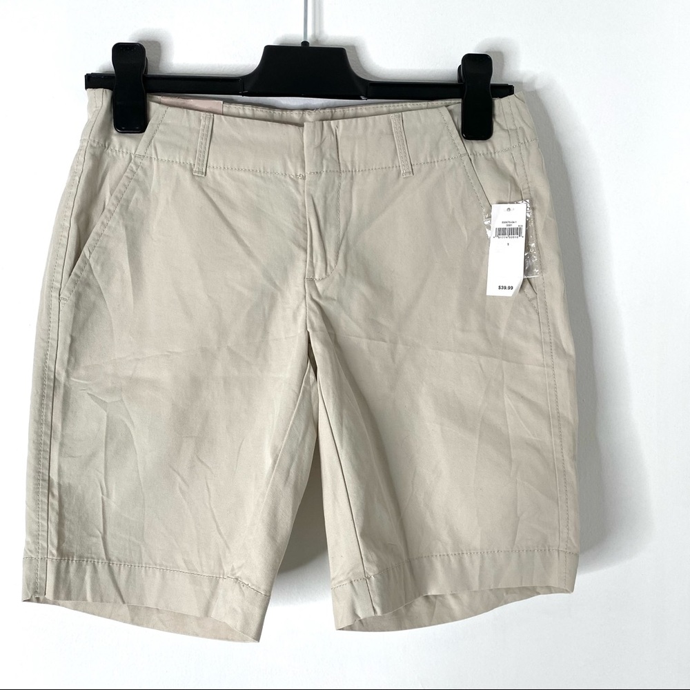 GAP Beige Hadley Shorts NWT 100% Cotton Casual Chino Shorts